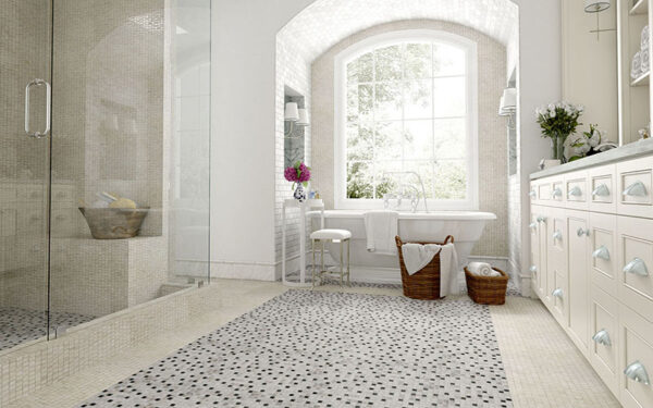Bathroom: Mosaics 27 - Biancone Perlagrey